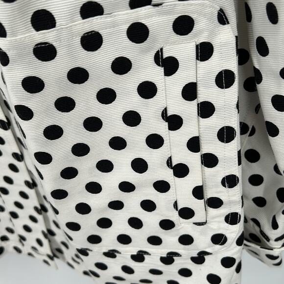 UBU Women's Black & White Polkadot Zip Top/Jacket/Blazer Size Large - Picture 5 of 15